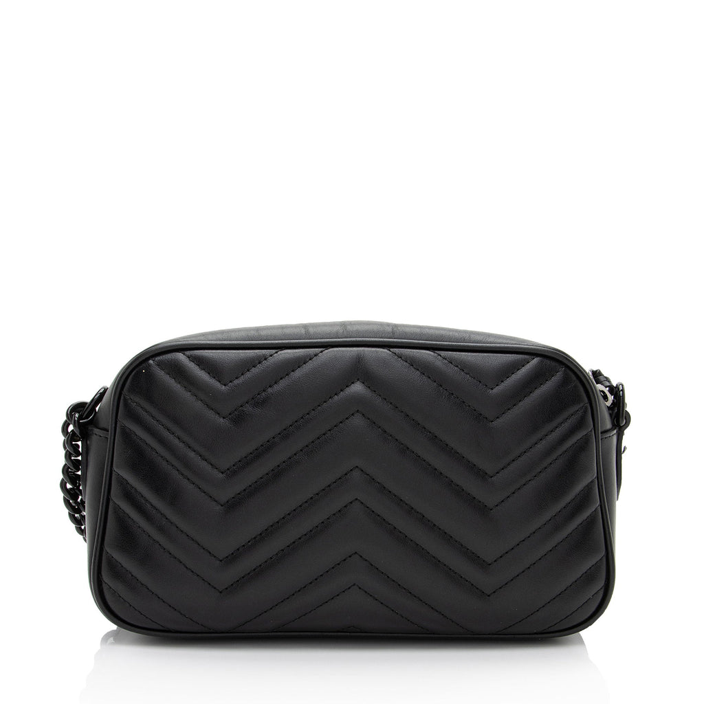 Gucci Matelasse Leather Monochrome GG Marmont Small Camera Bag