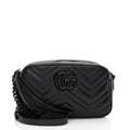 Gucci Matelasse Leather Monochrome GG Marmont Small Camera Bag