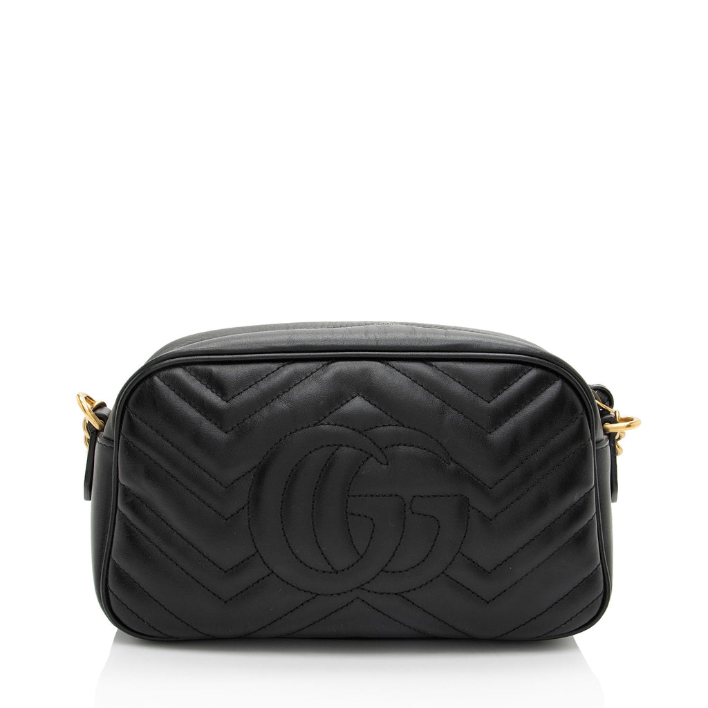 Gucci Matelasse Leather GG Marmont Small Camera Bag