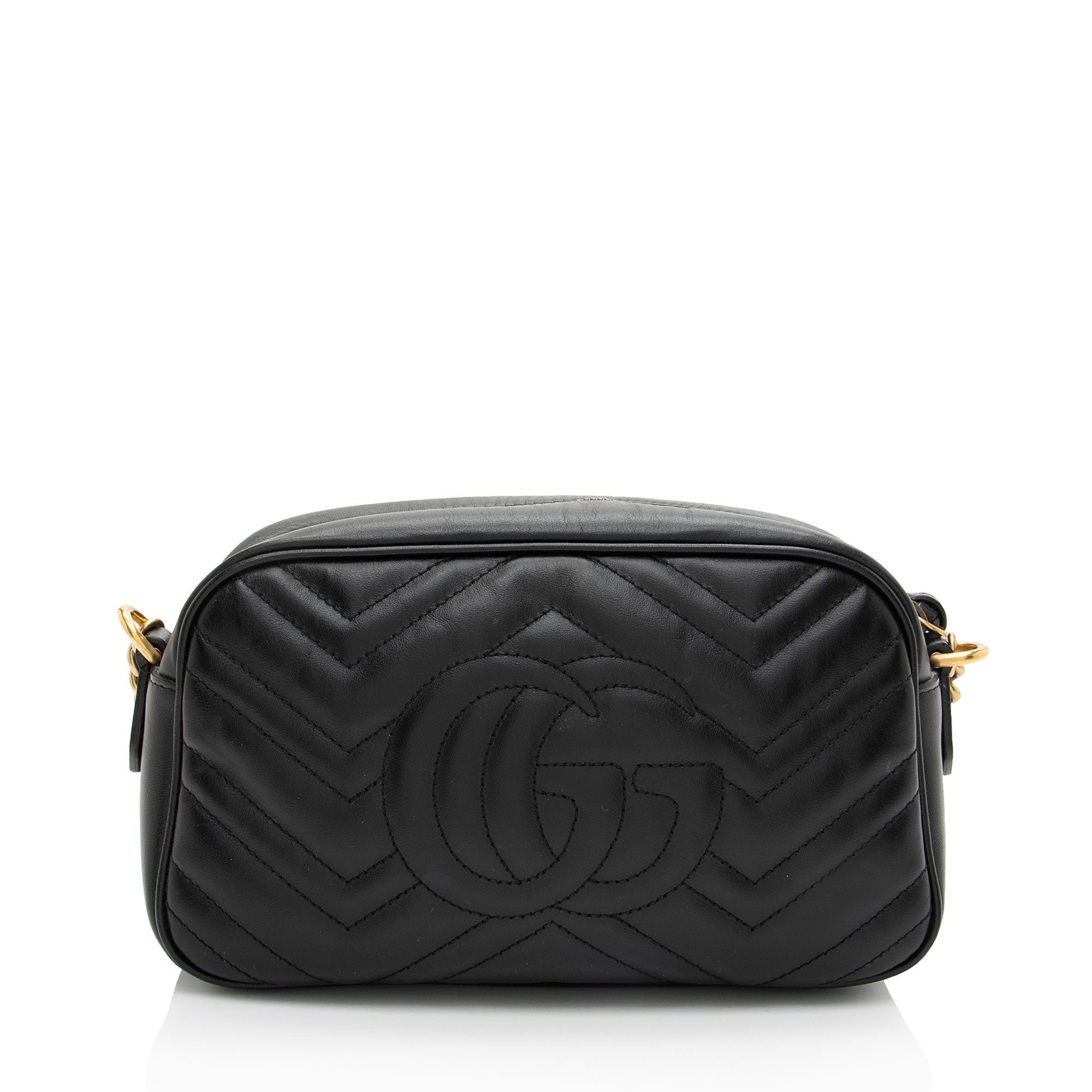 Gucci Matelasse Leather GG Marmont Small Camera Bag