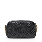 Gucci Matelasse Leather GG Marmont Small Camera Bag