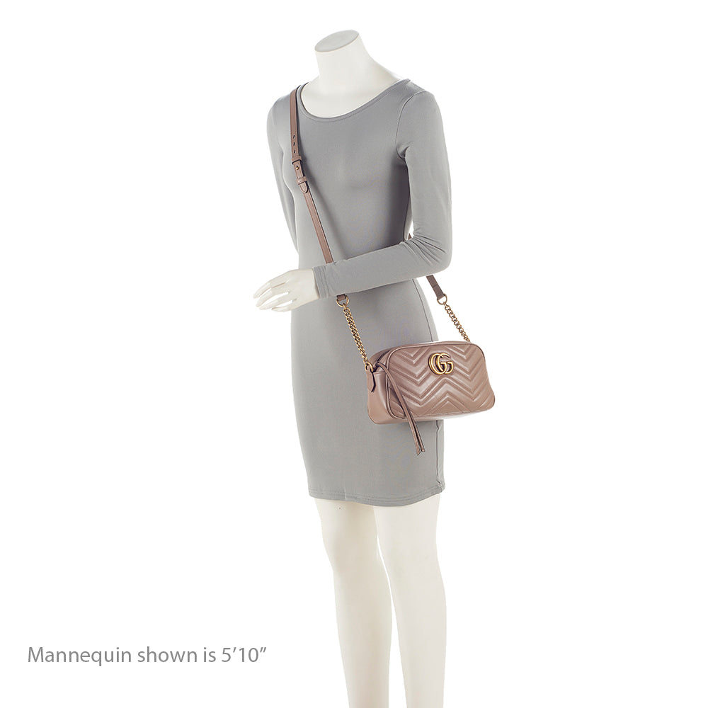 Gucci Matelasse Leather GG Marmont Small Camera Bag