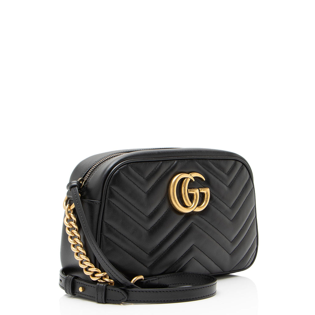 Gucci Matelasse Leather GG Marmont Small Camera Bag