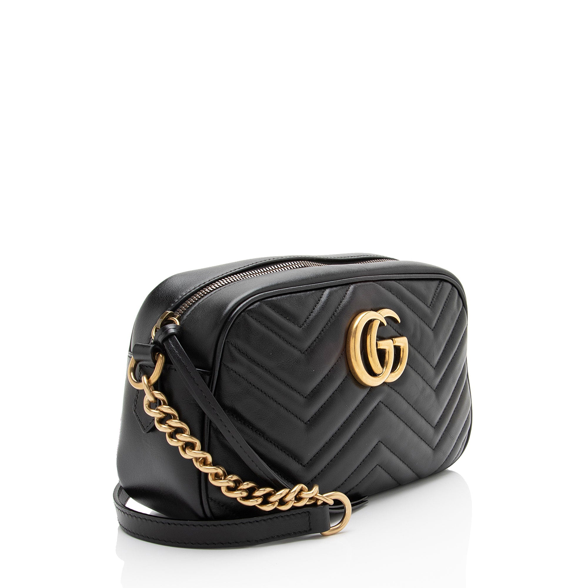 Gucci Matelasse Leather GG Marmont Small Camera Bag