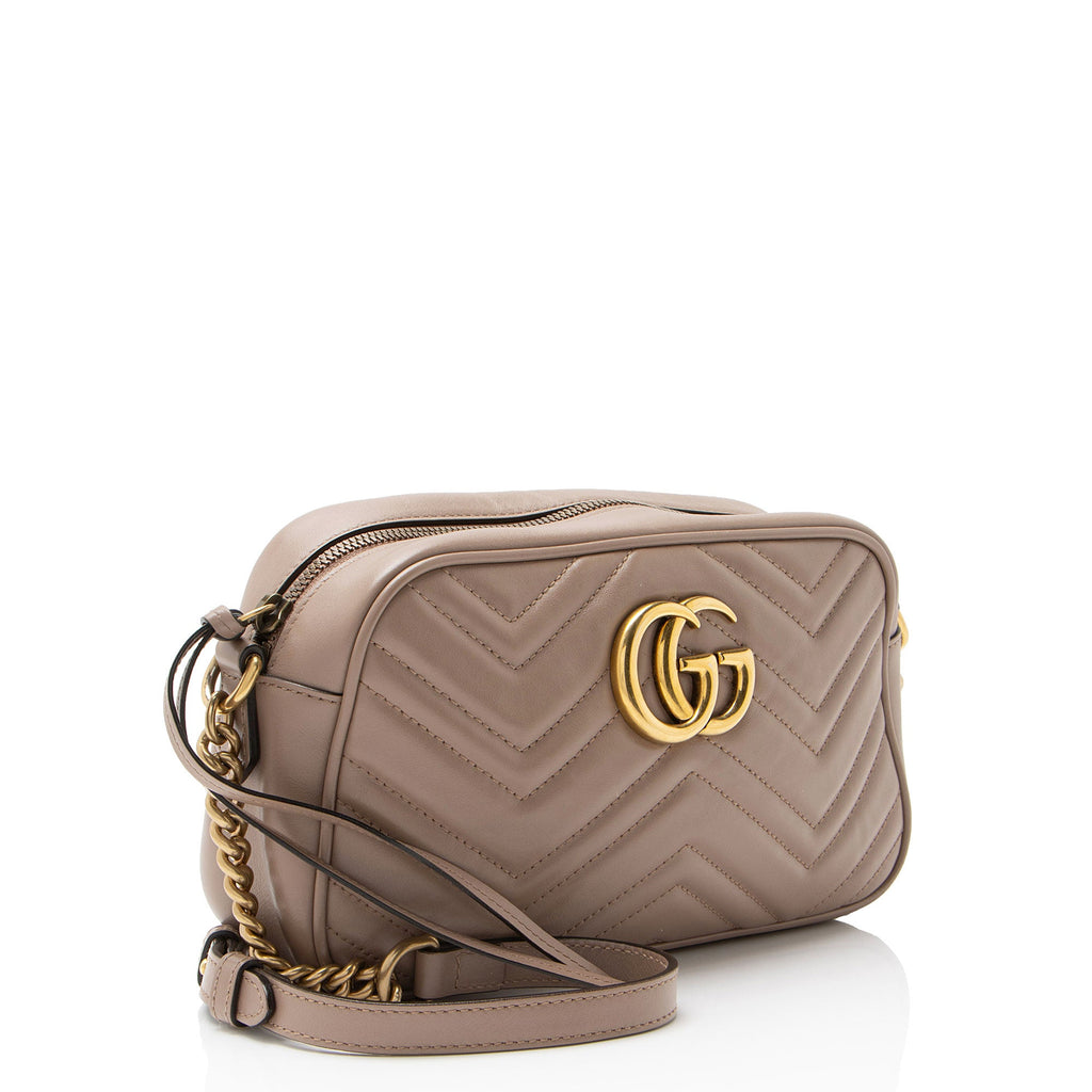 Gucci Matelasse Leather GG Marmont Small Camera Bag