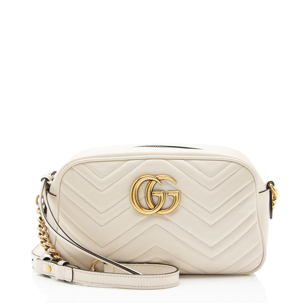 Gucci Matelasse Leather GG Marmont Small Camera Bag