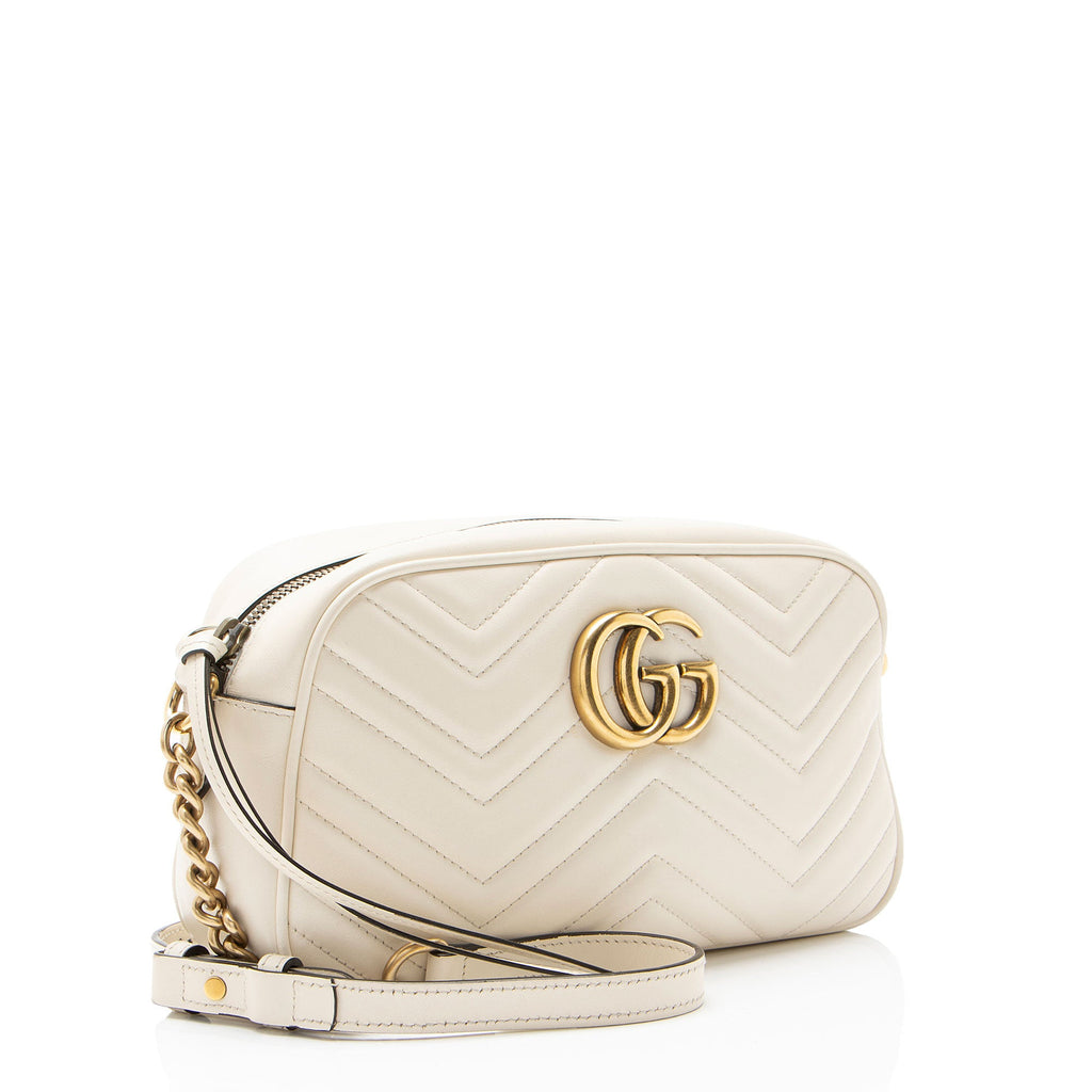 Gucci Matelasse Leather GG Marmont Small Camera Bag