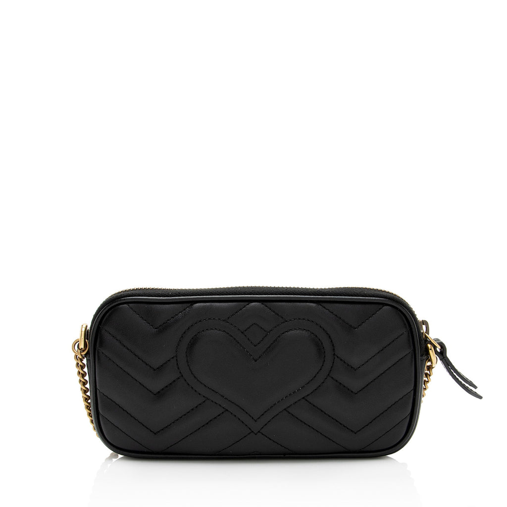 Gucci Matelasse Leather GG Marmont Small Crossbody (SHF-EJfMHM)