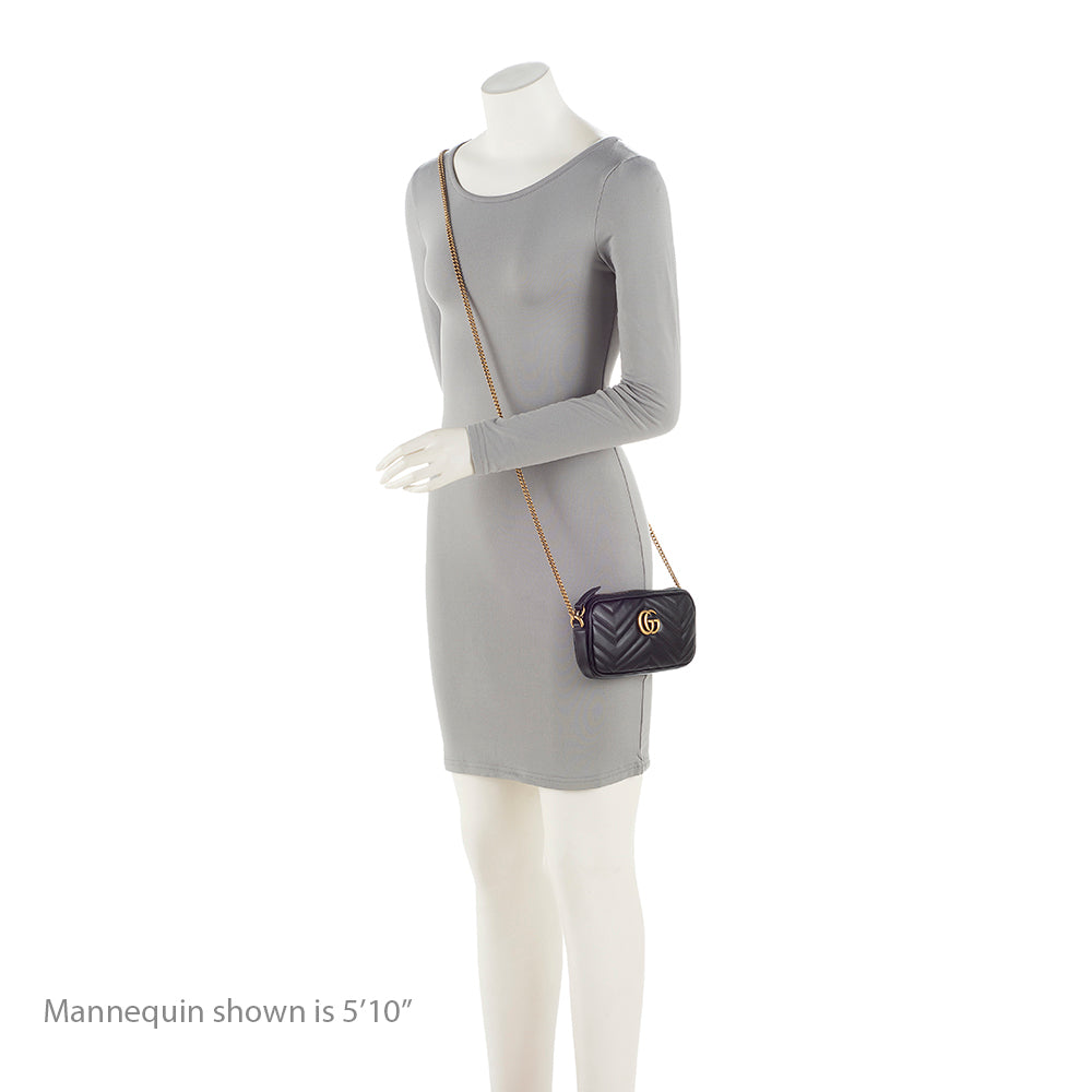Gucci Matelasse Leather GG Marmont Small Crossbody (SHF-uIfq9U)