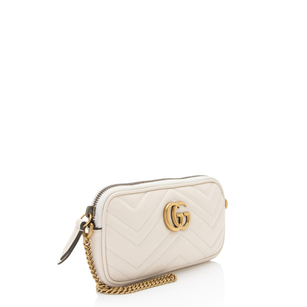 Gucci Matelasse Leather GG Marmont Small Crossbody