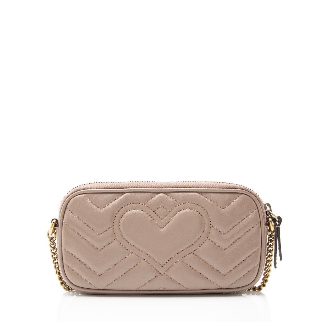 Gucci Matelasse Leather GG Marmont Small Crossbody