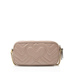 Gucci Matelasse Leather GG Marmont Small Crossbody