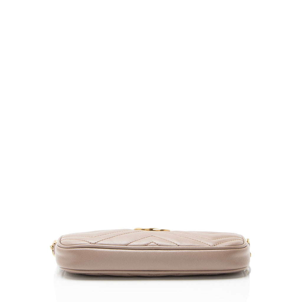 Gucci Matelasse Leather GG Marmont Small Crossbody