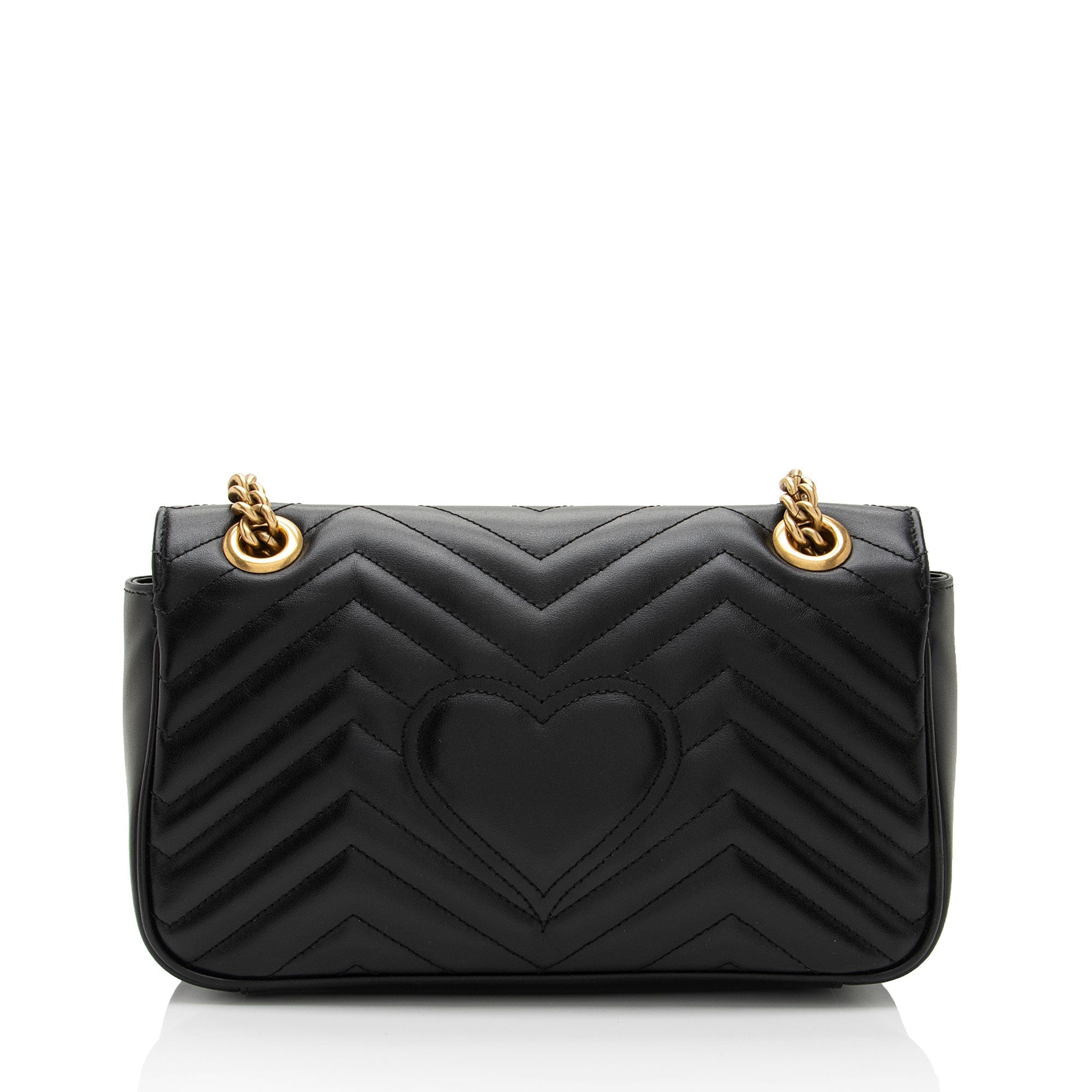 Gucci Matelasse Leather GG Marmont Small Flap Bag (SHF-Bvjama)