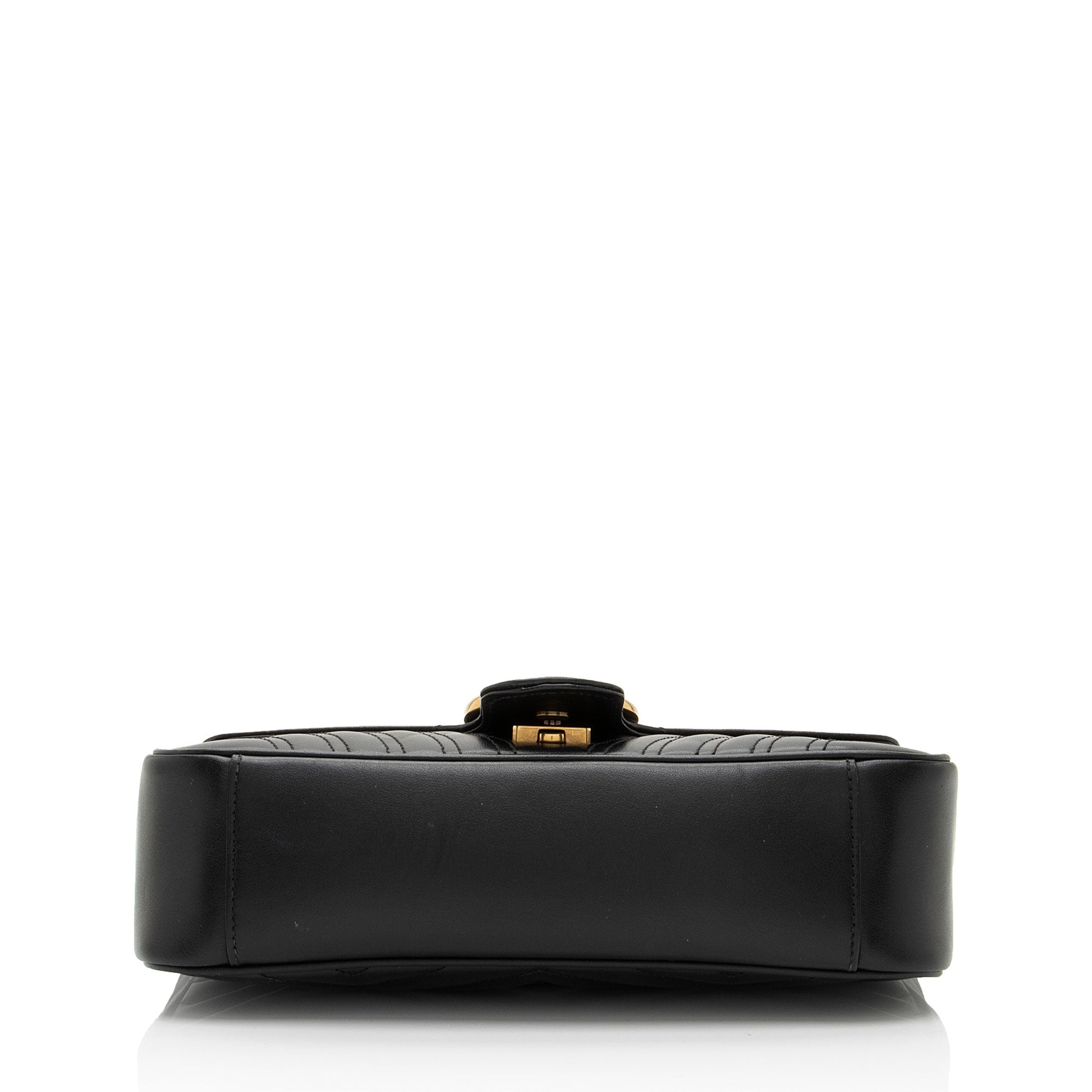Gucci Matelasse Leather GG Marmont Small Flap Bag (SHF-Bvjama)