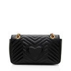 Gucci Matelasse Leather GG Marmont Small Flap Bag (SHF-lcLQ2a)
