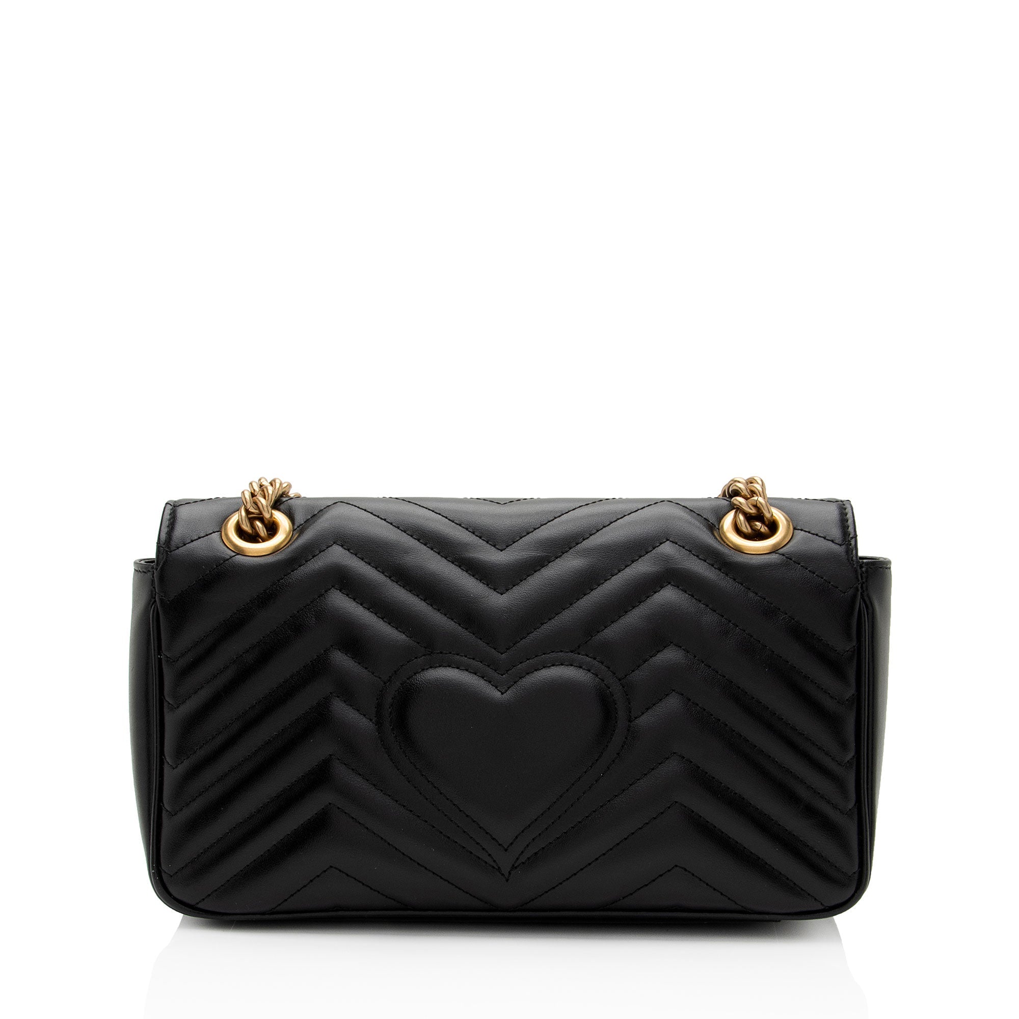 Gucci Matelasse Leather GG Marmont Small Flap Bag (SHF-lcLQ2a)