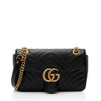 Gucci Matelasse Leather GG Marmont Small Flap Bag (SHF-lcLQ2a)