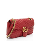 Gucci Matelasse Leather GG Marmont Small Flap Bag