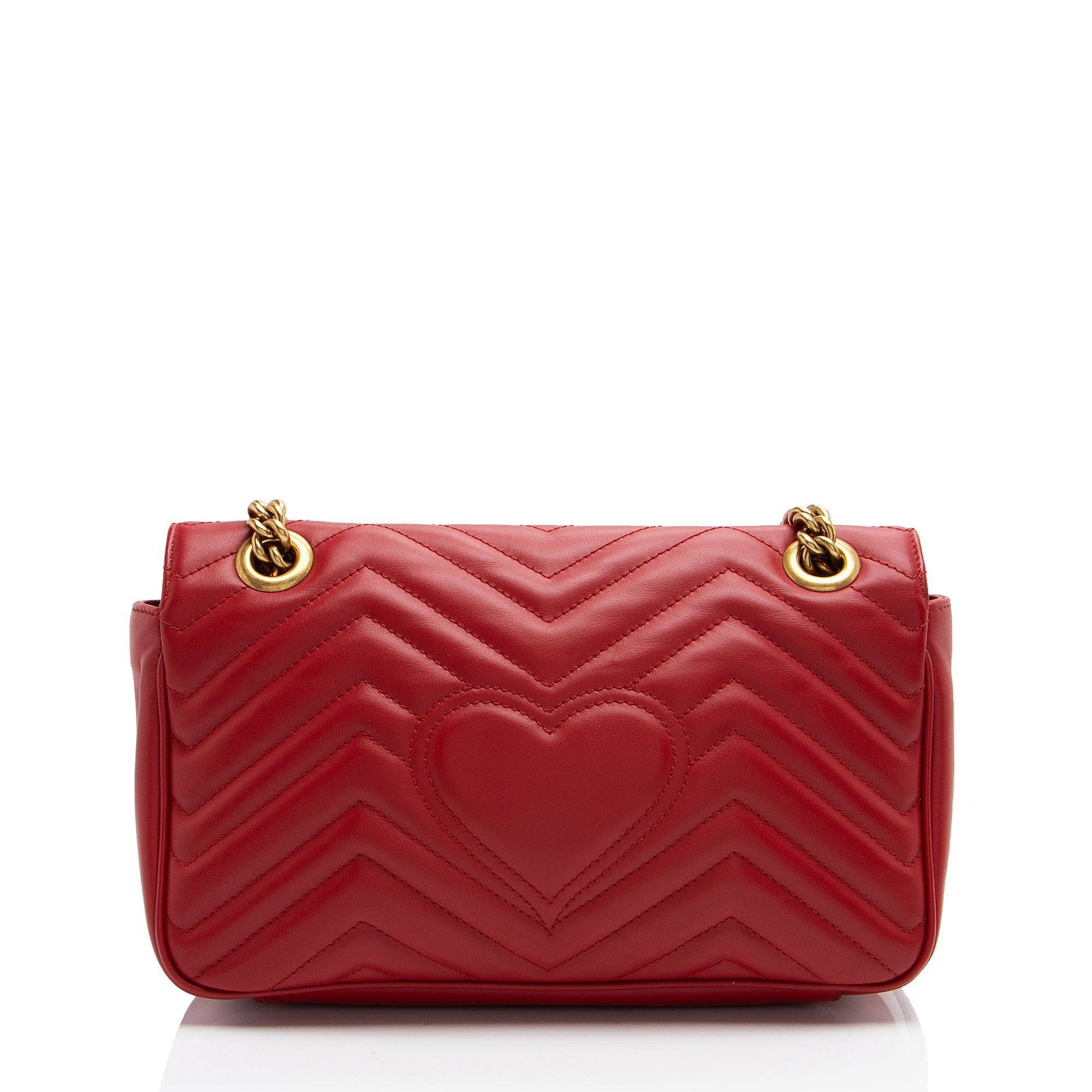 Gucci Matelasse Leather GG Marmont Small Flap Bag (SHF-RkMP3j)