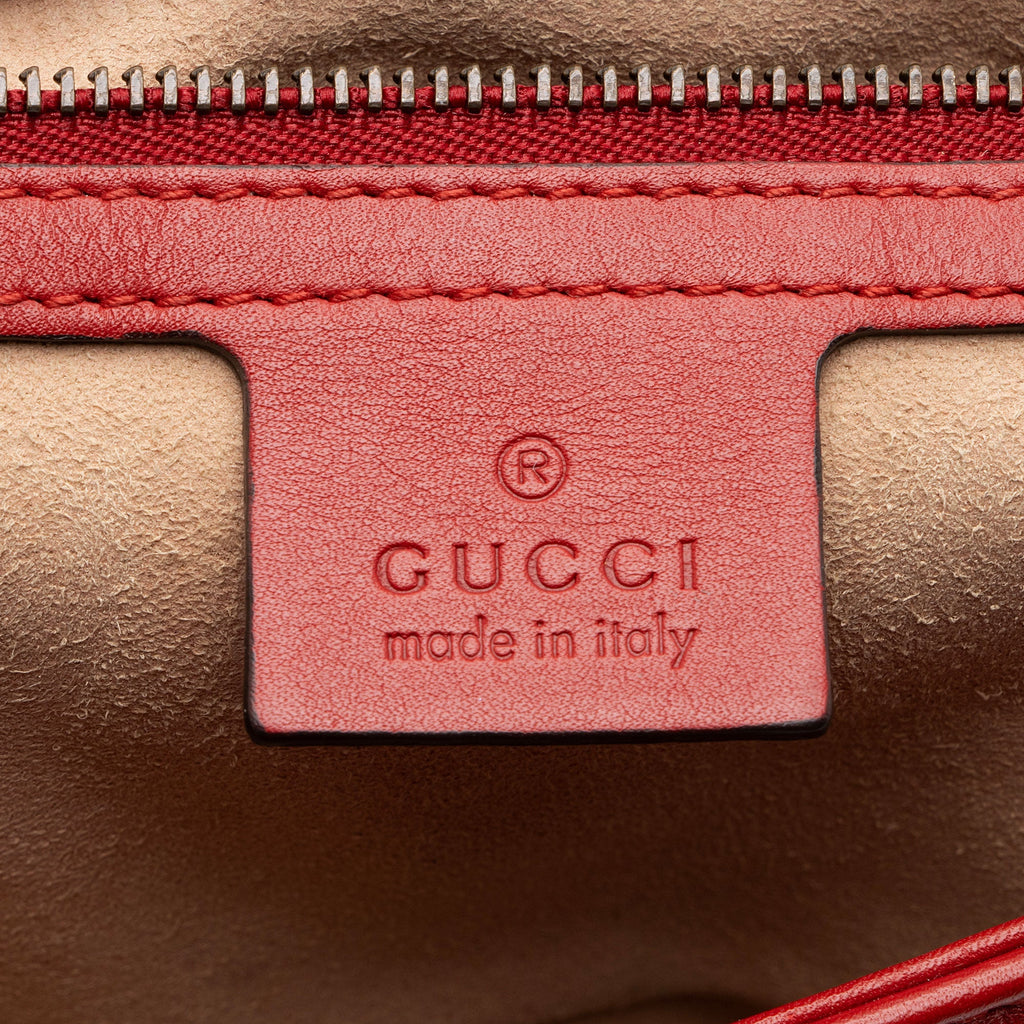 Gucci Matelasse Leather GG Marmont Medium Flap Bag