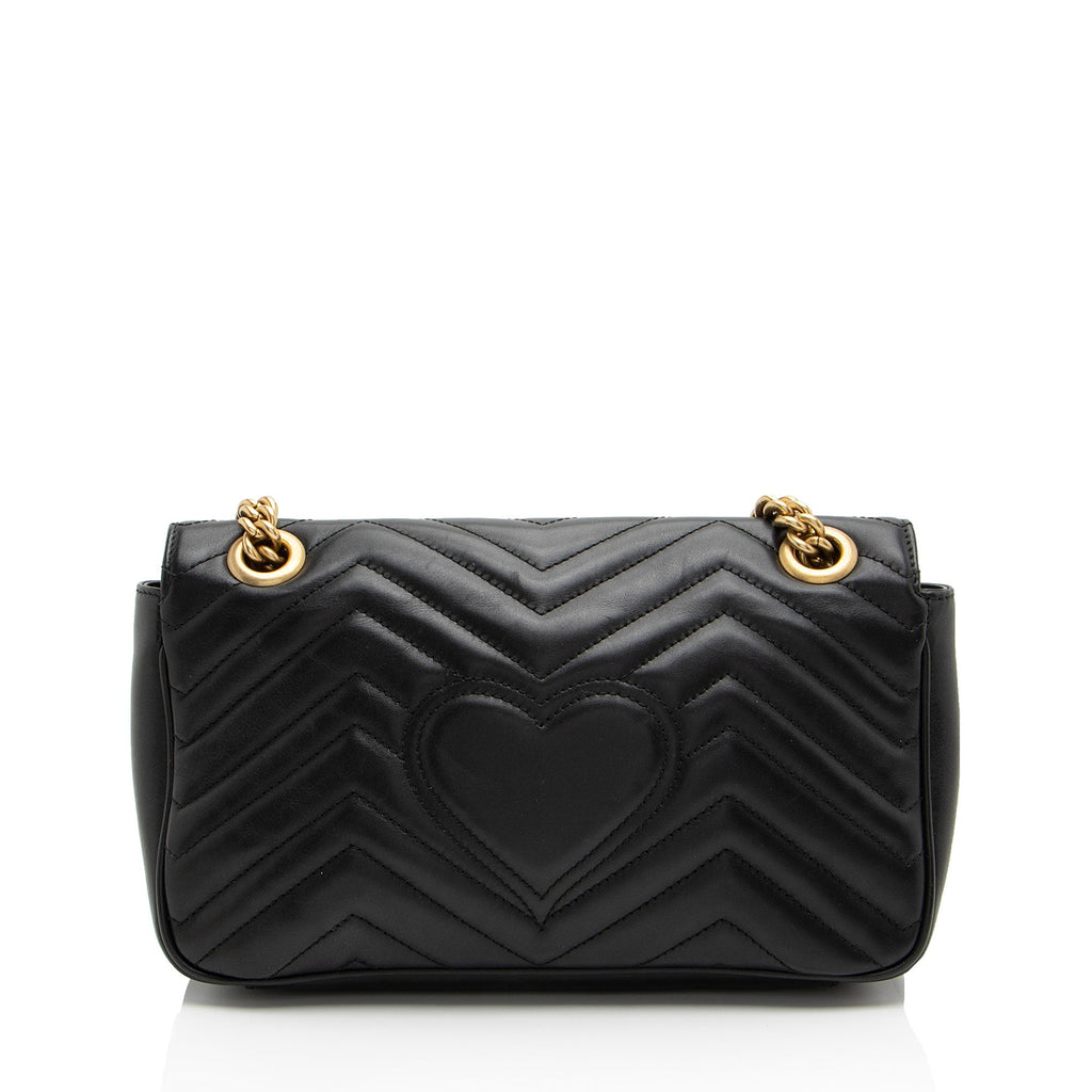 Gucci Matelasse Leather GG Marmont Small Flap Bag (SHF-PLODJy)