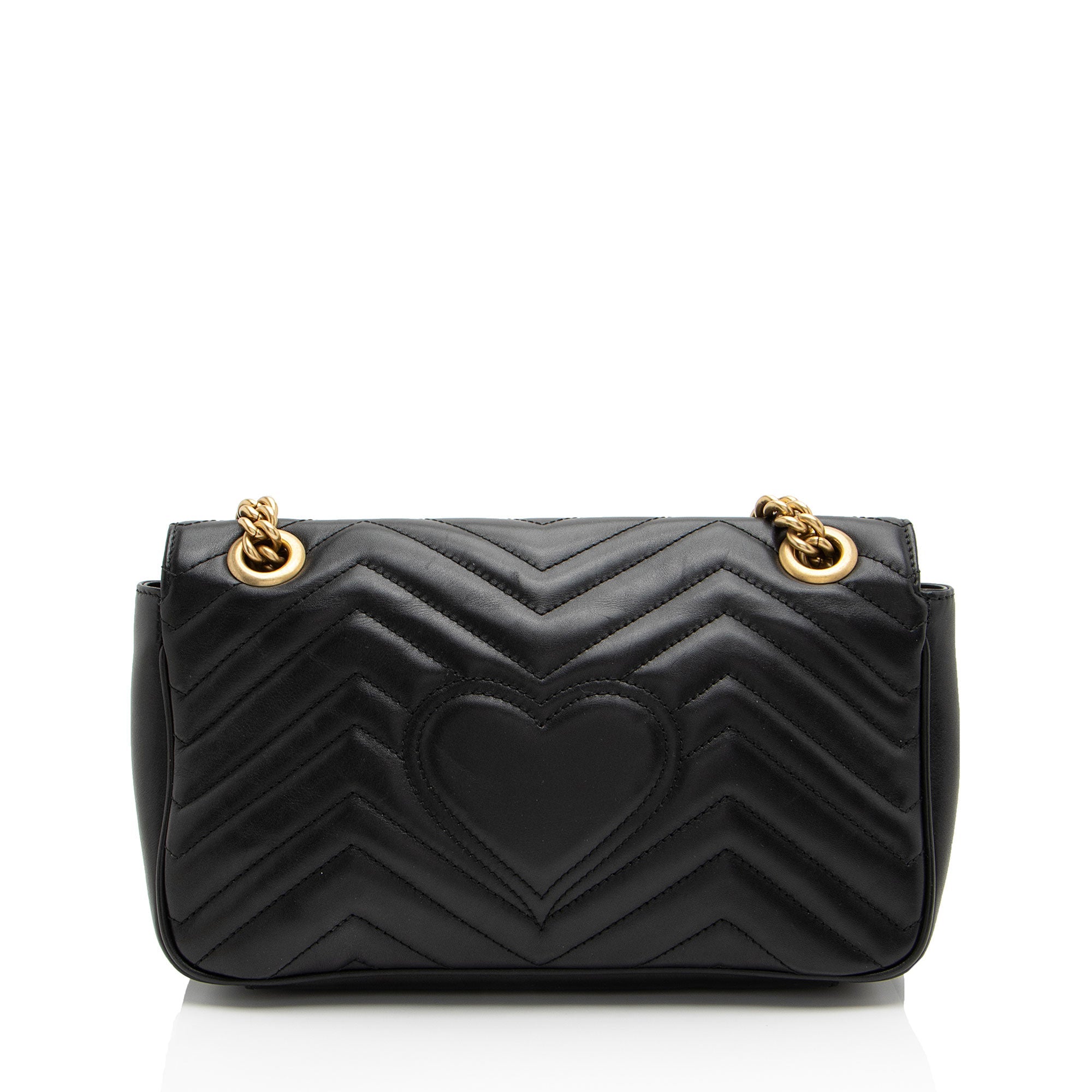Gucci Matelasse Leather GG Marmont Small Flap Bag (SHF-PLODJy)