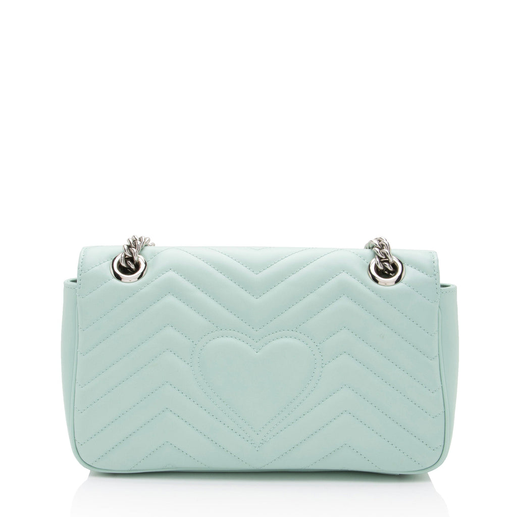 Gucci Matelasse Leather GG Marmont Small Flap Bag
