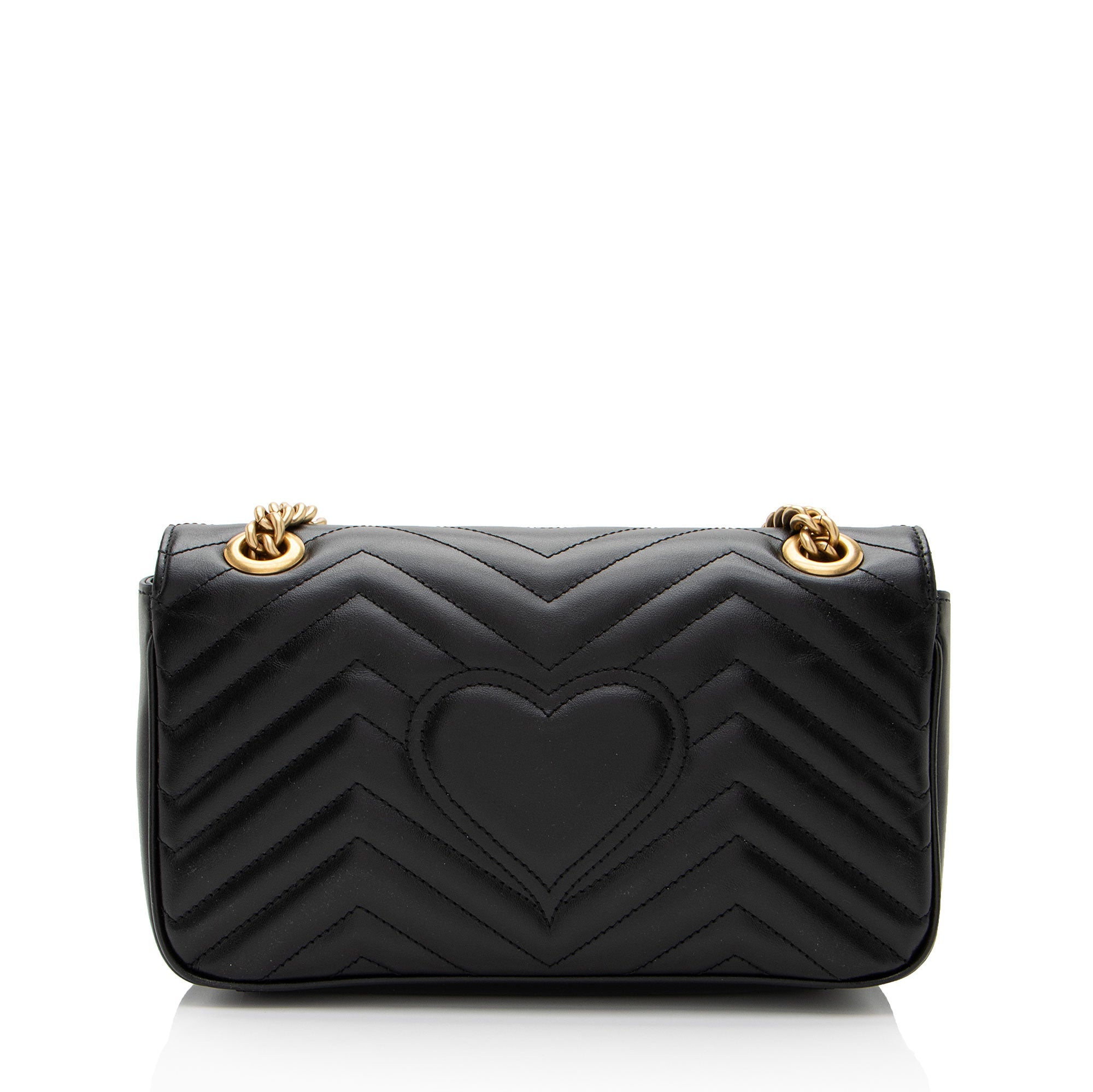 Gucci Matelasse Leather GG Marmont Small Flap Bag (SHF-gHIYfO)