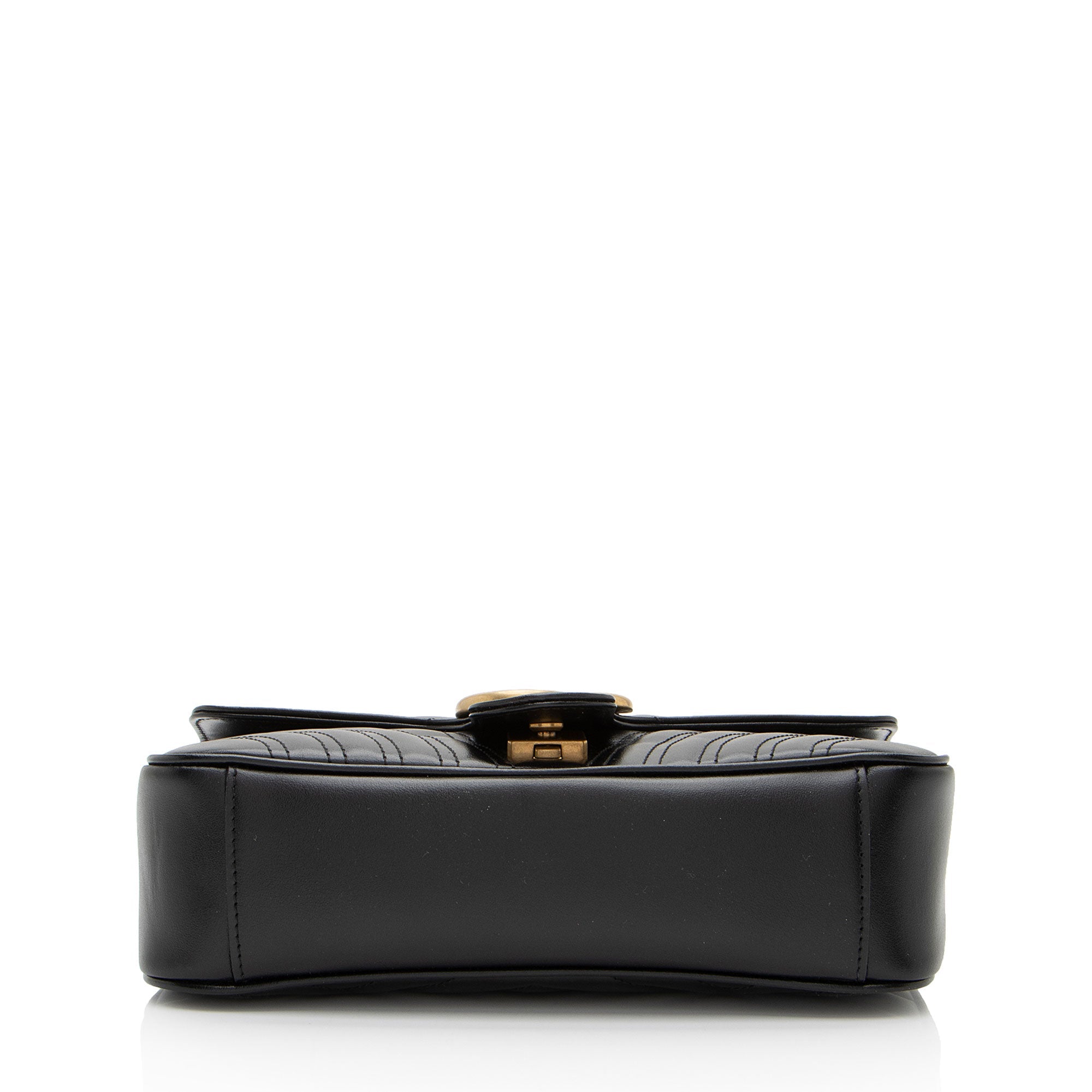 Gucci Matelasse Leather GG Marmont Small Flap Bag (SHF-gHIYfO)
