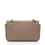 Gucci Matelasse Leather GG Marmont Small Flap Bag (SHF-V9wY7d)