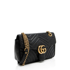 Gucci Matelasse Leather GG Marmont Medium Flap Bag