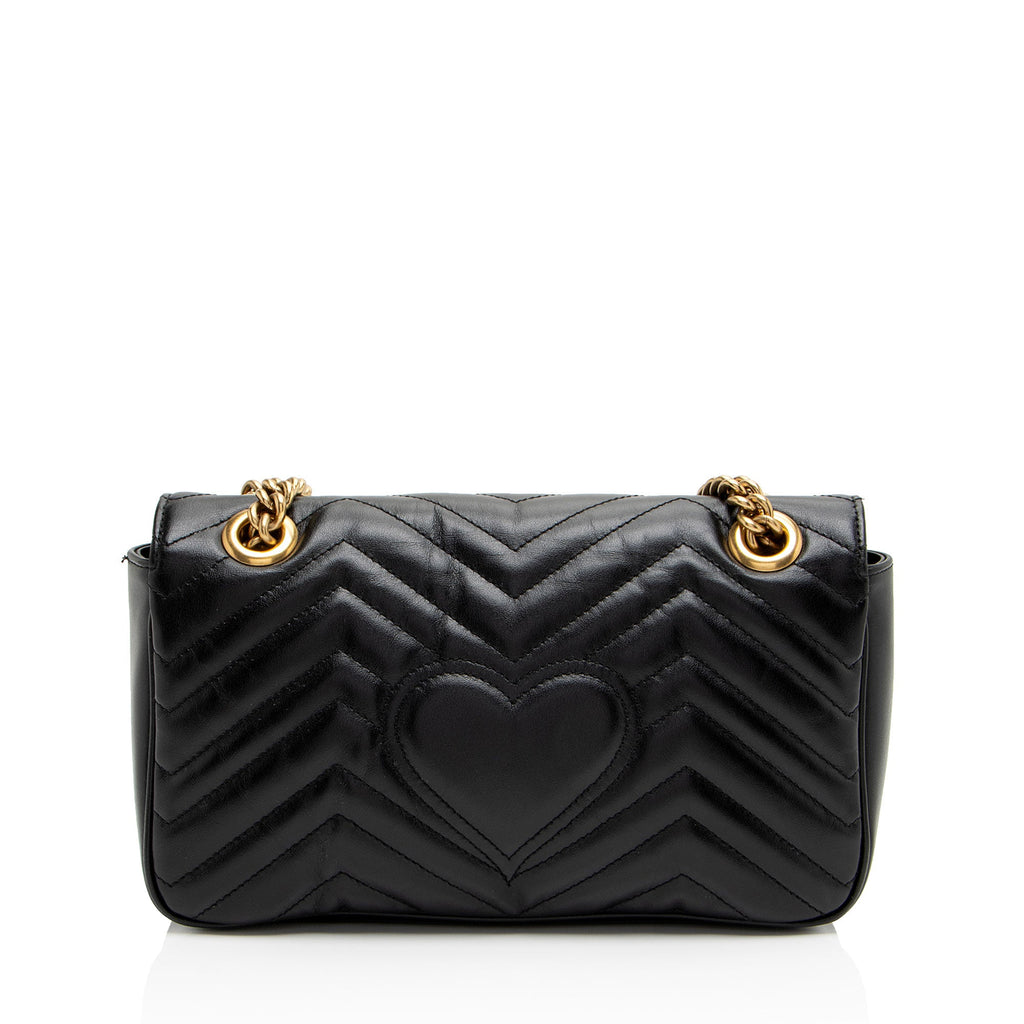 Gucci Matelasse Leather GG Marmont Medium Flap Bag