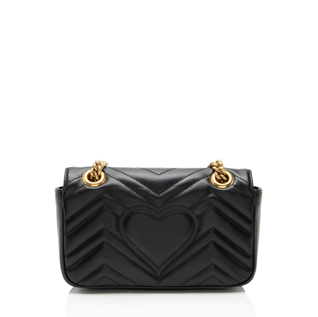 Gucci Matelasse Leather GG Marmont Small Flap Bag