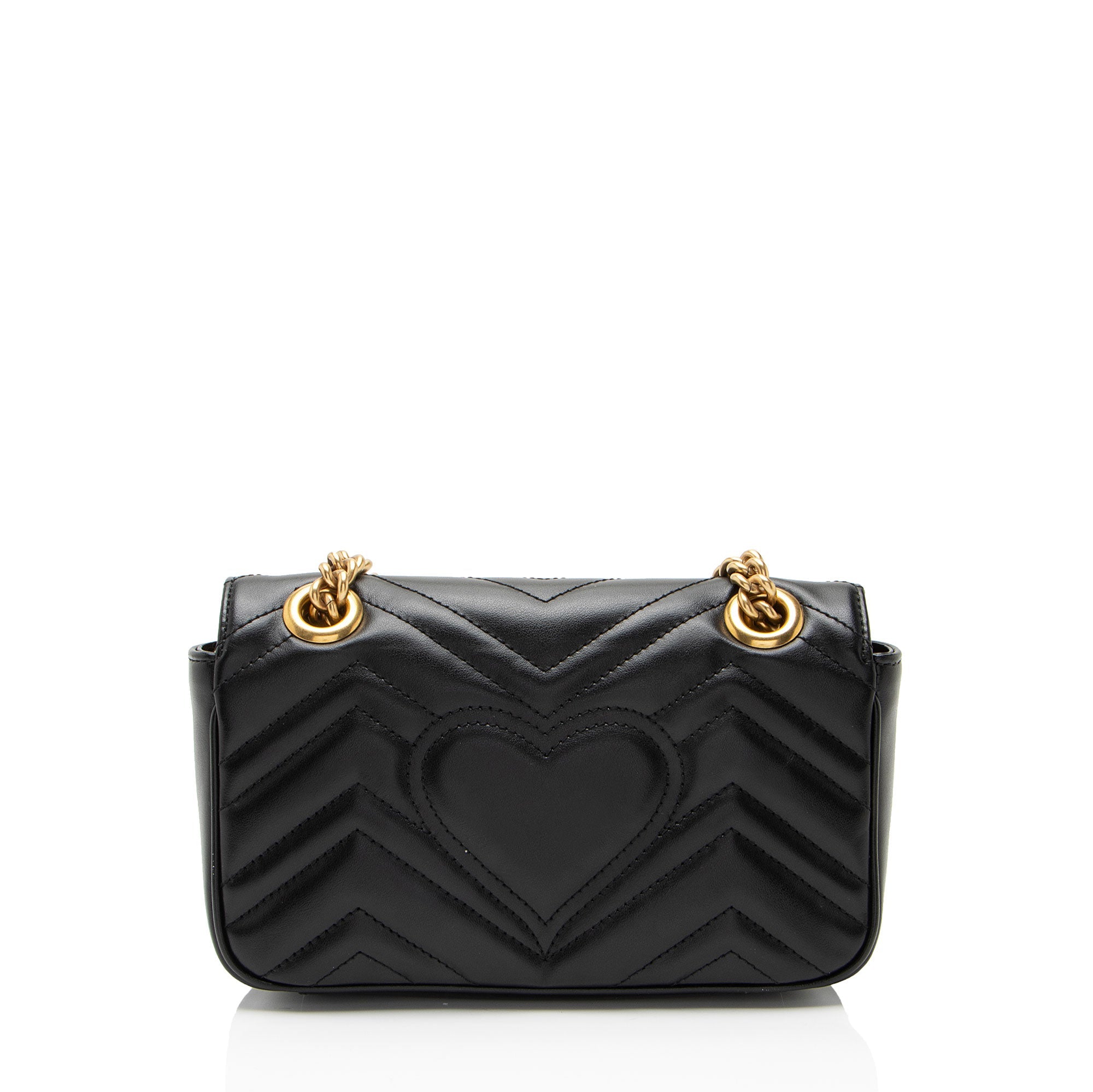 Gucci Matelasse Leather GG Marmont Small Flap Bag