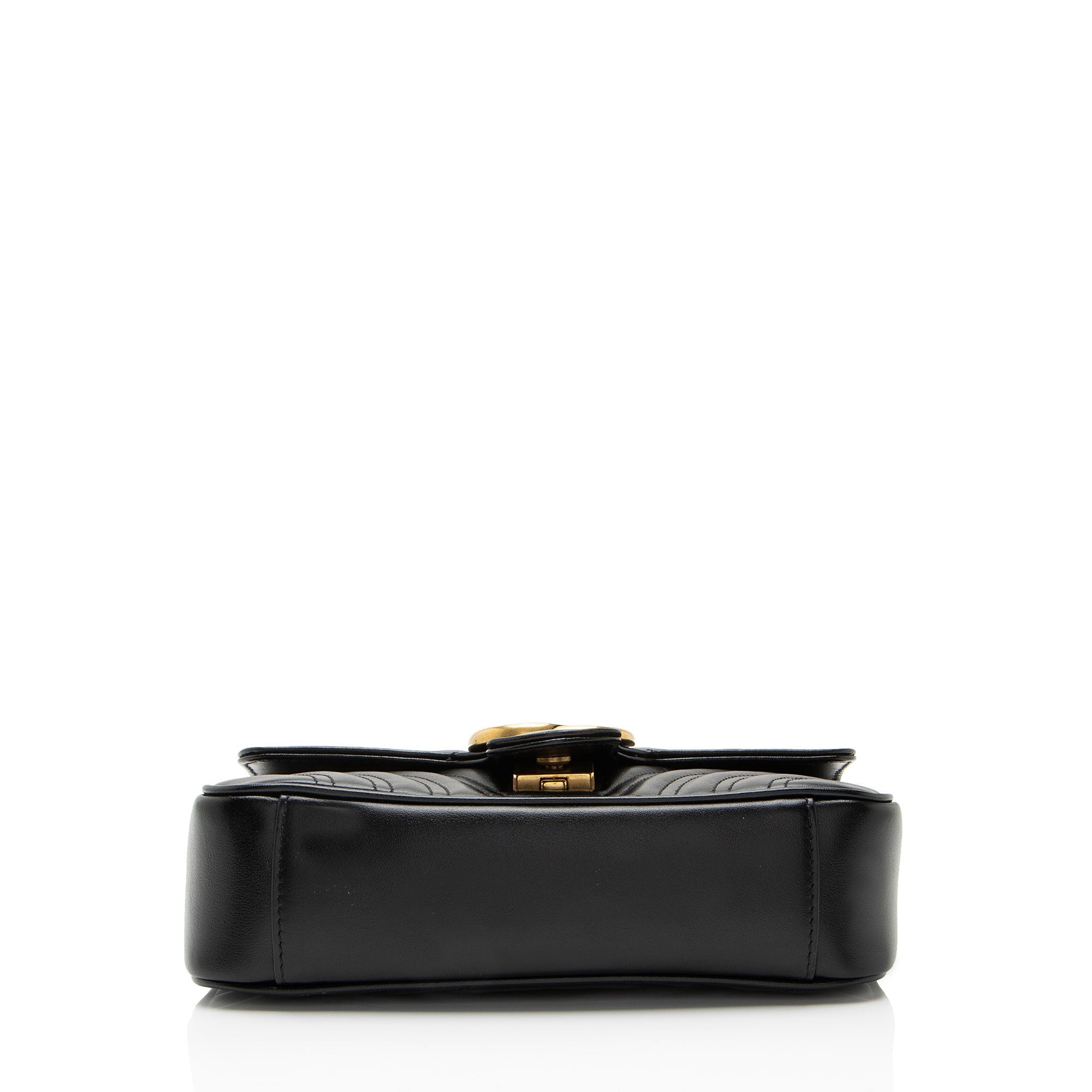 Gucci Matelasse Leather GG Marmont Small Flap Bag