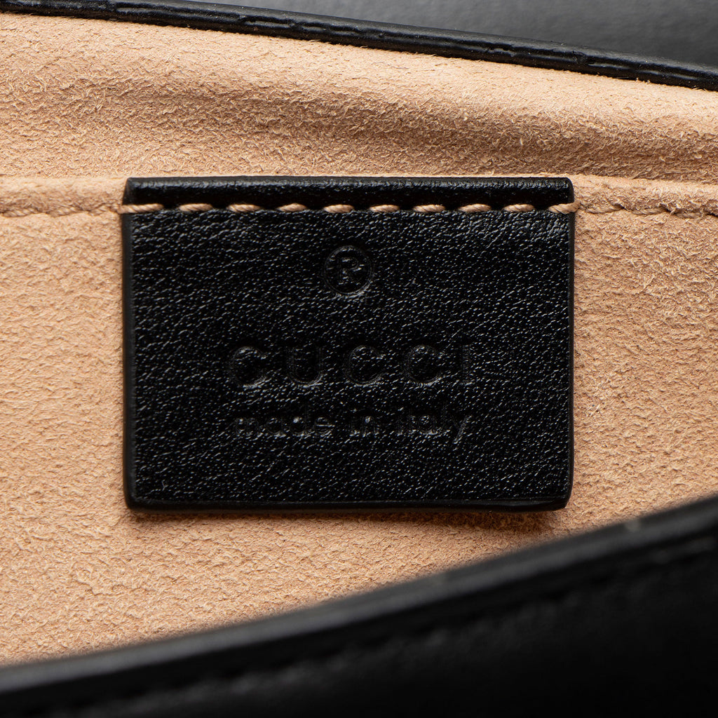 Gucci Matelasse Leather GG Marmont Small Flap Bag