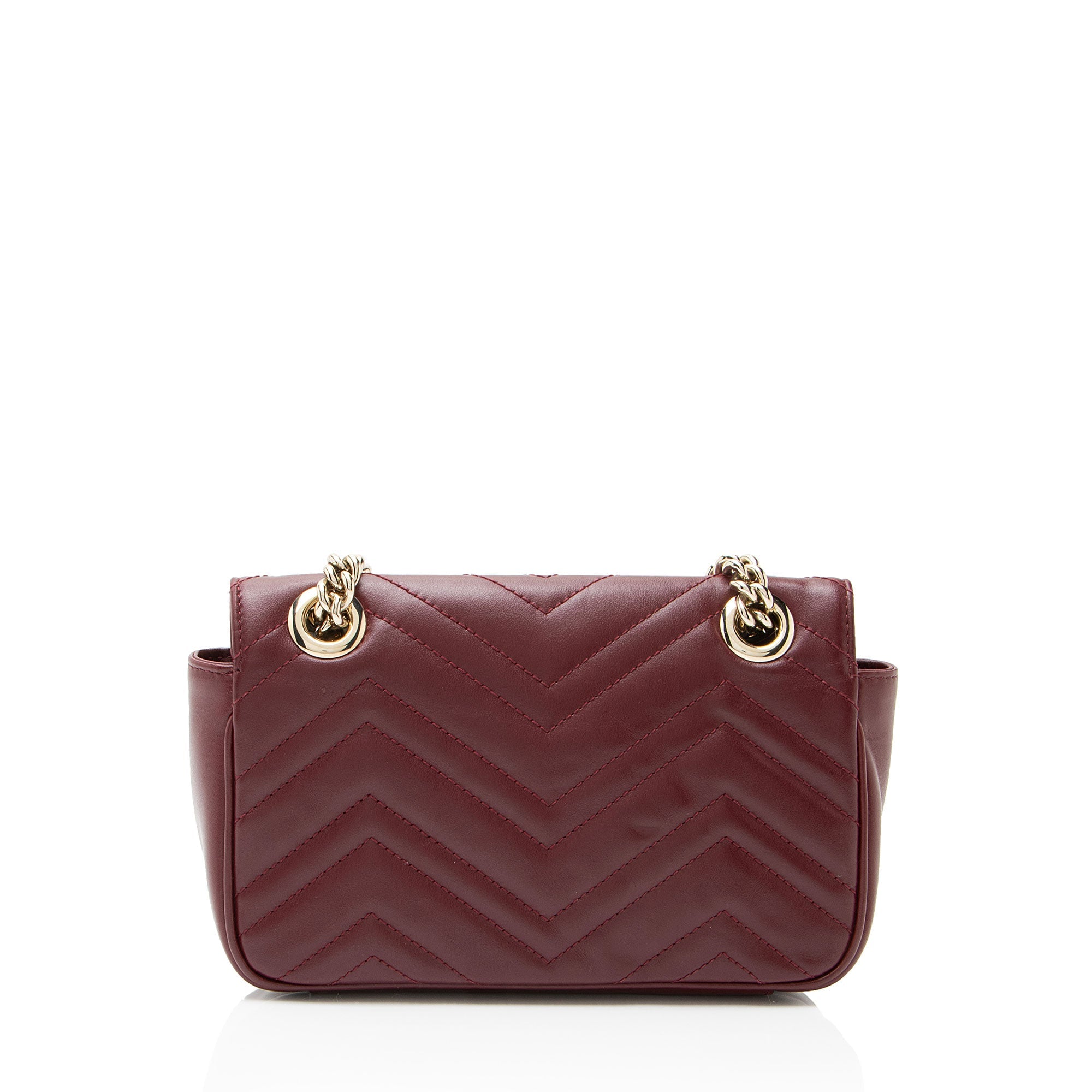 Gucci Matelasse Leather GG Marmont Small Flap Bag
