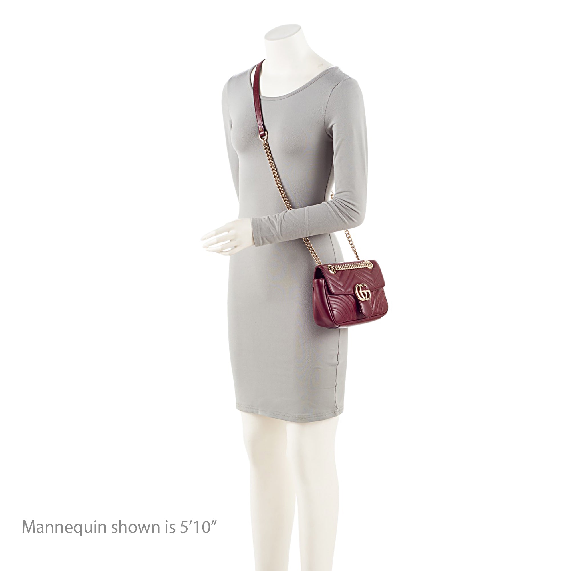 Gucci Matelasse Leather GG Marmont Small Flap Bag