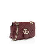 Gucci Matelasse Leather GG Marmont Small Flap Bag