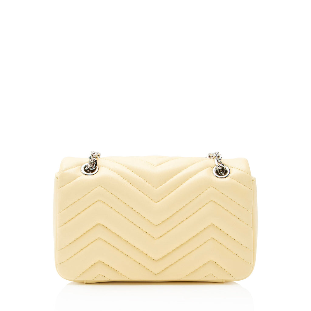 Gucci Matelasse Leather GG Marmont Small Flap Bag