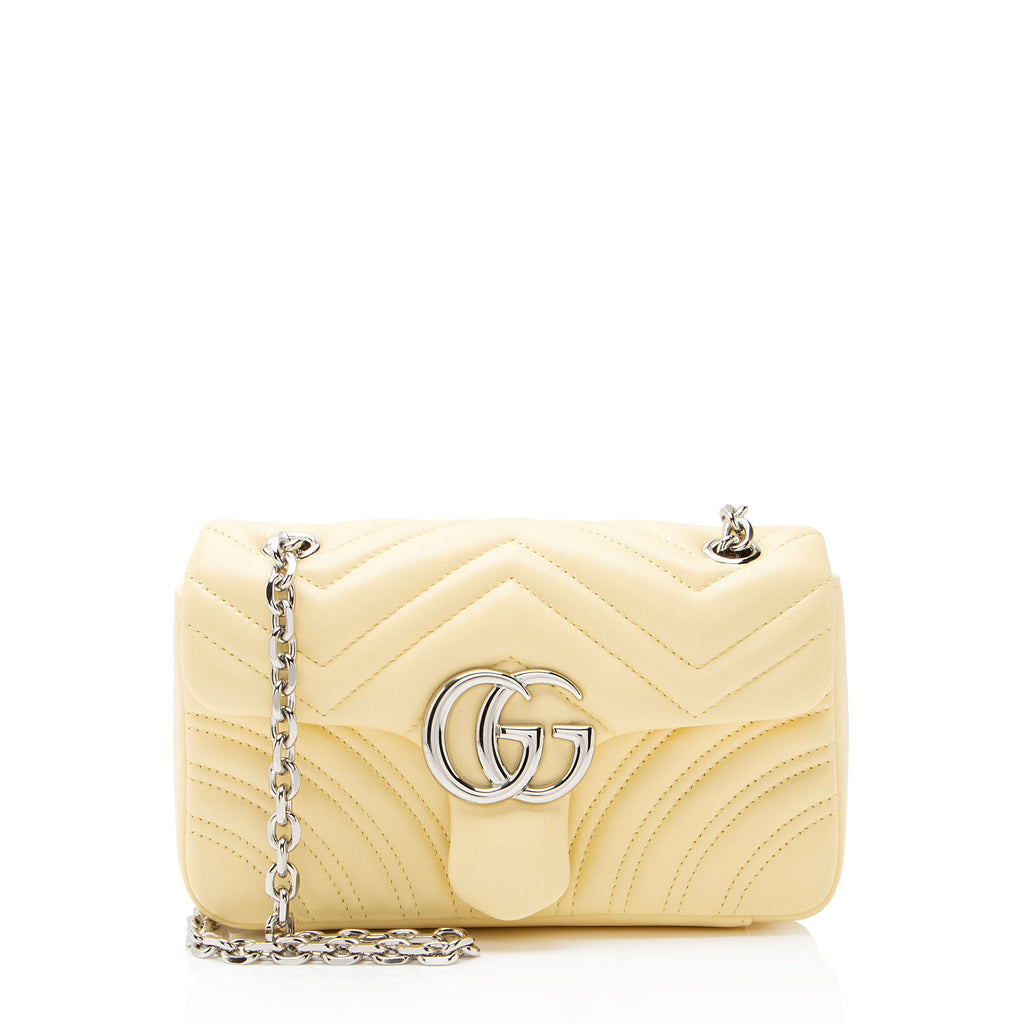 Gucci Matelasse Leather GG Marmont Small Flap Bag
