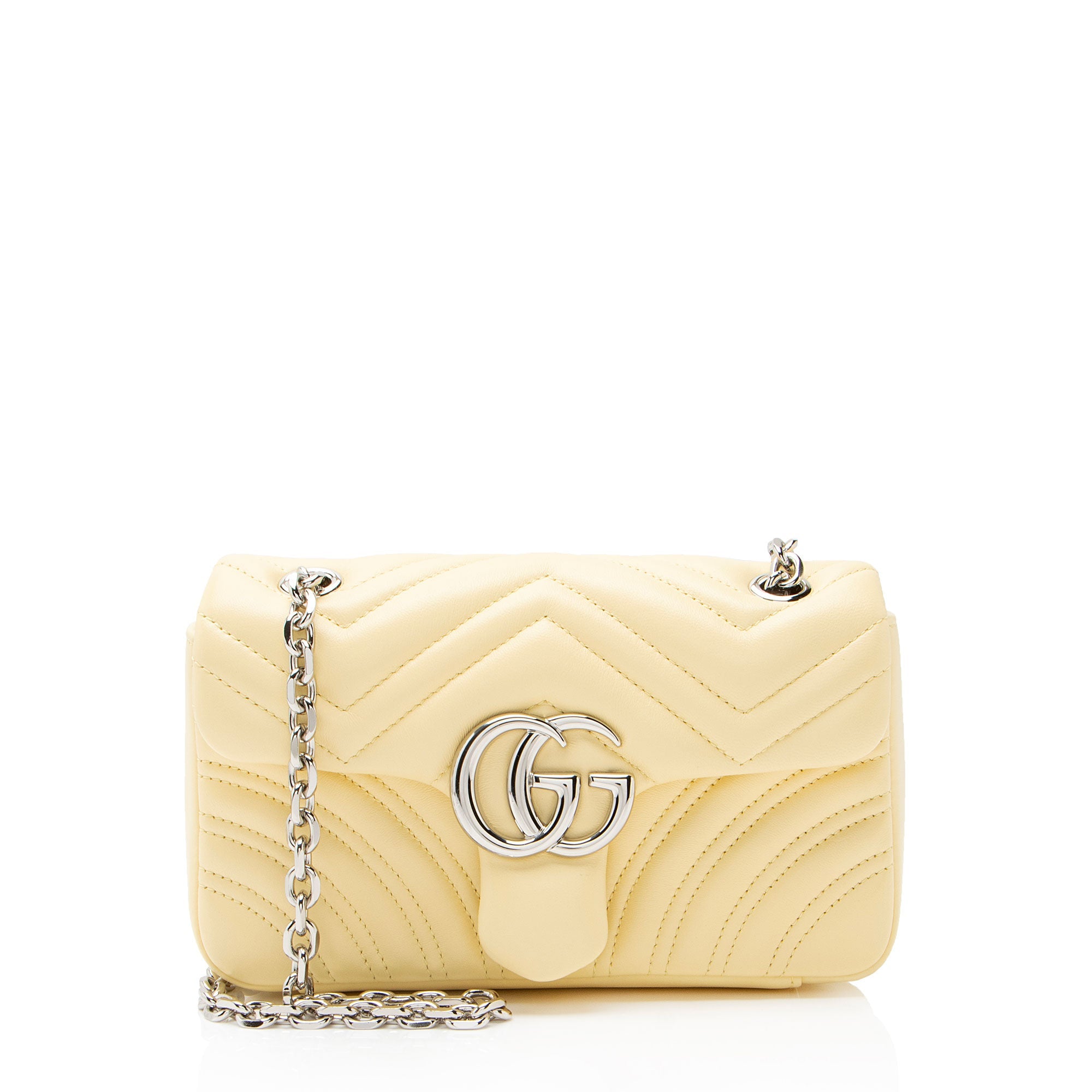Gucci Matelasse Leather GG Marmont Small Flap Bag