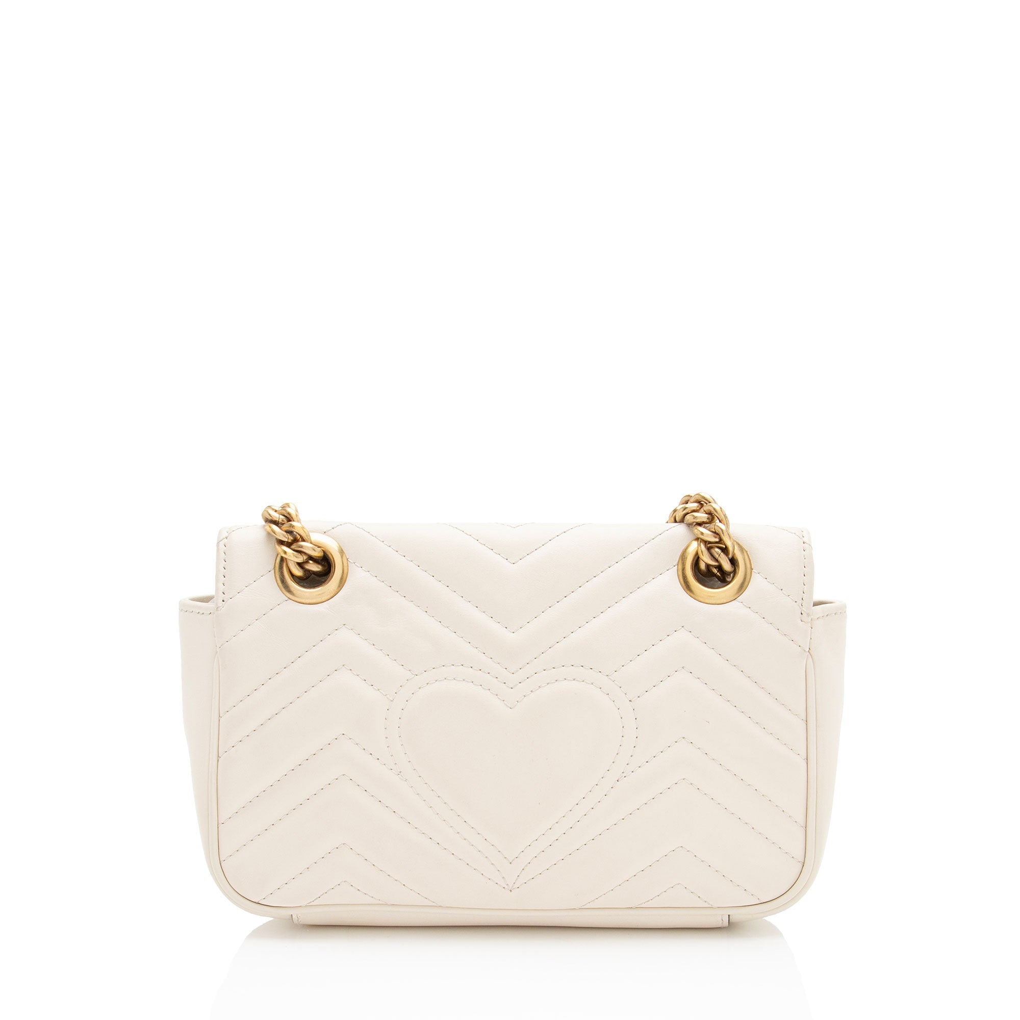 Gucci Matelasse Leather GG Marmont Small Flap Bag