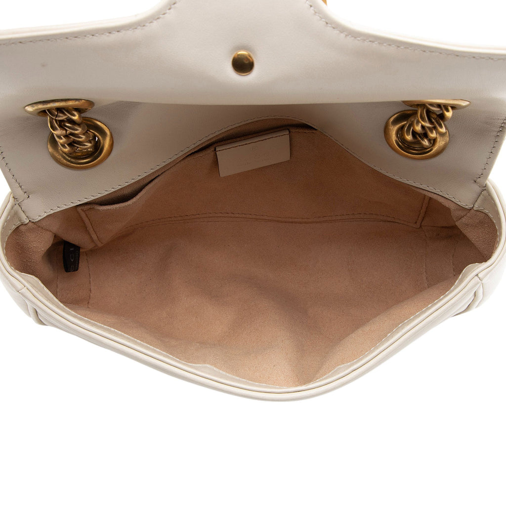 Gucci Matelasse Leather GG Marmont Small Flap Bag
