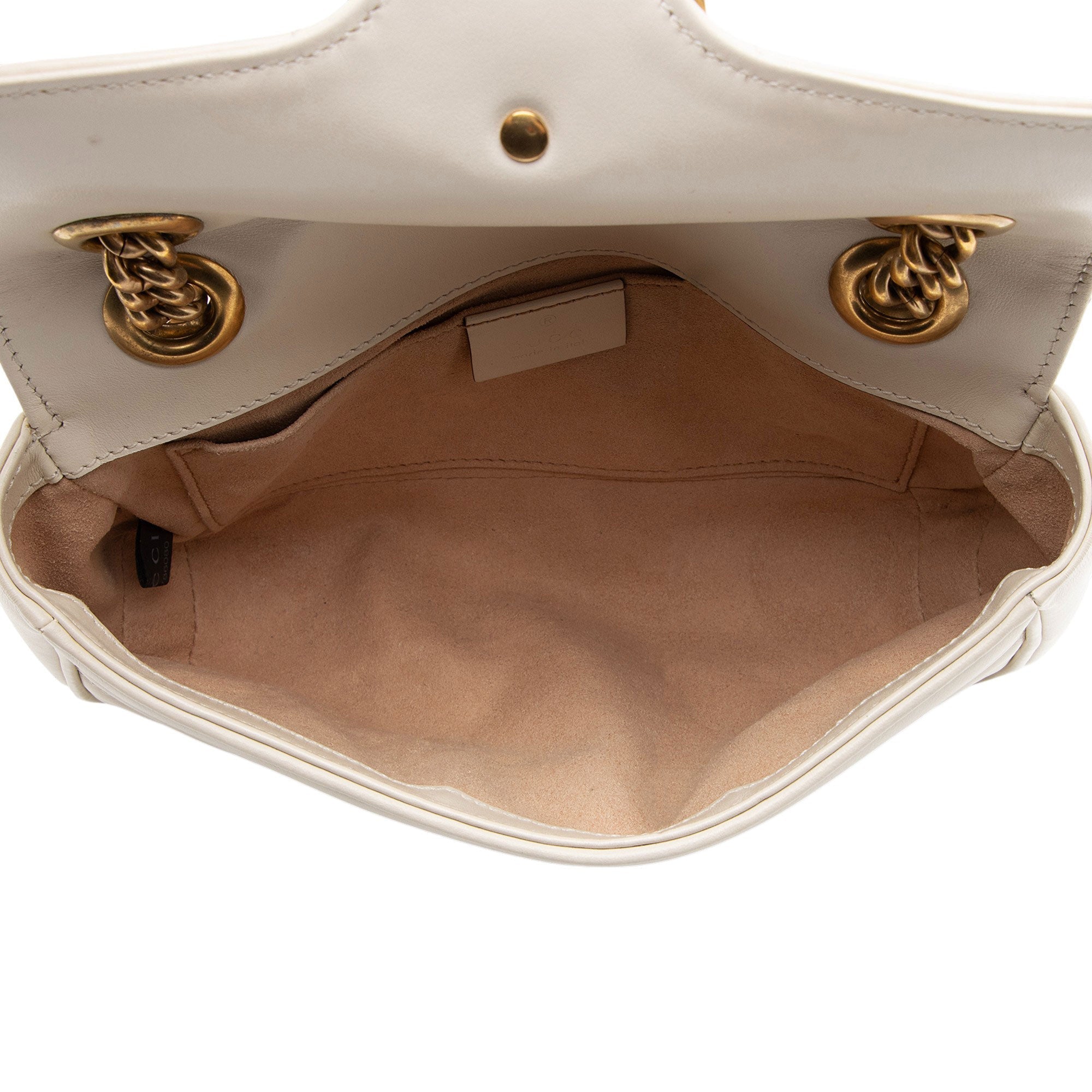 Gucci Matelasse Leather GG Marmont Small Flap Bag