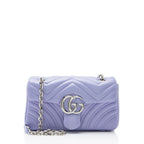 Gucci Matelasse Leather GG Marmont Small Flap Bag
