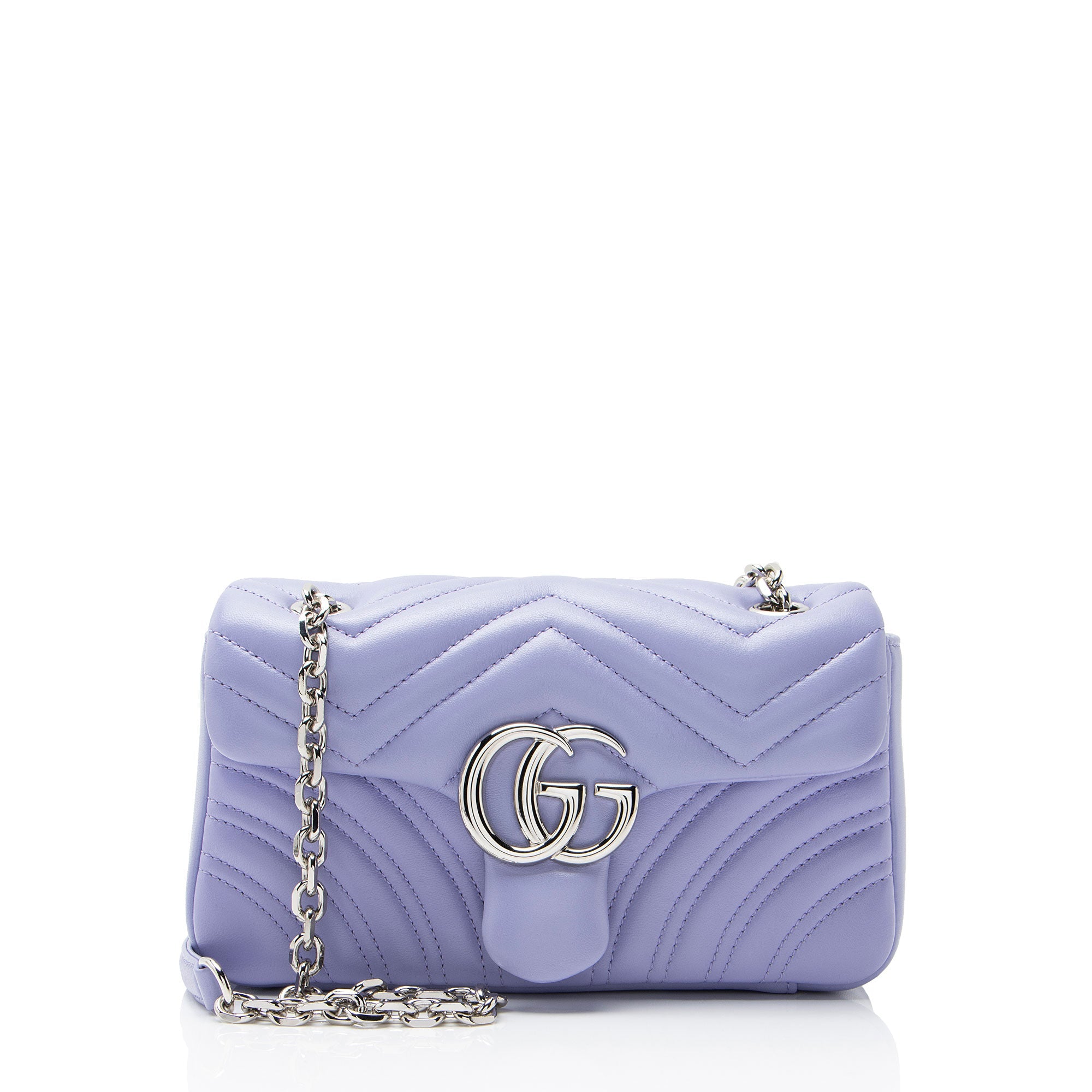 Gucci Matelasse Leather GG Marmont Small Flap Bag