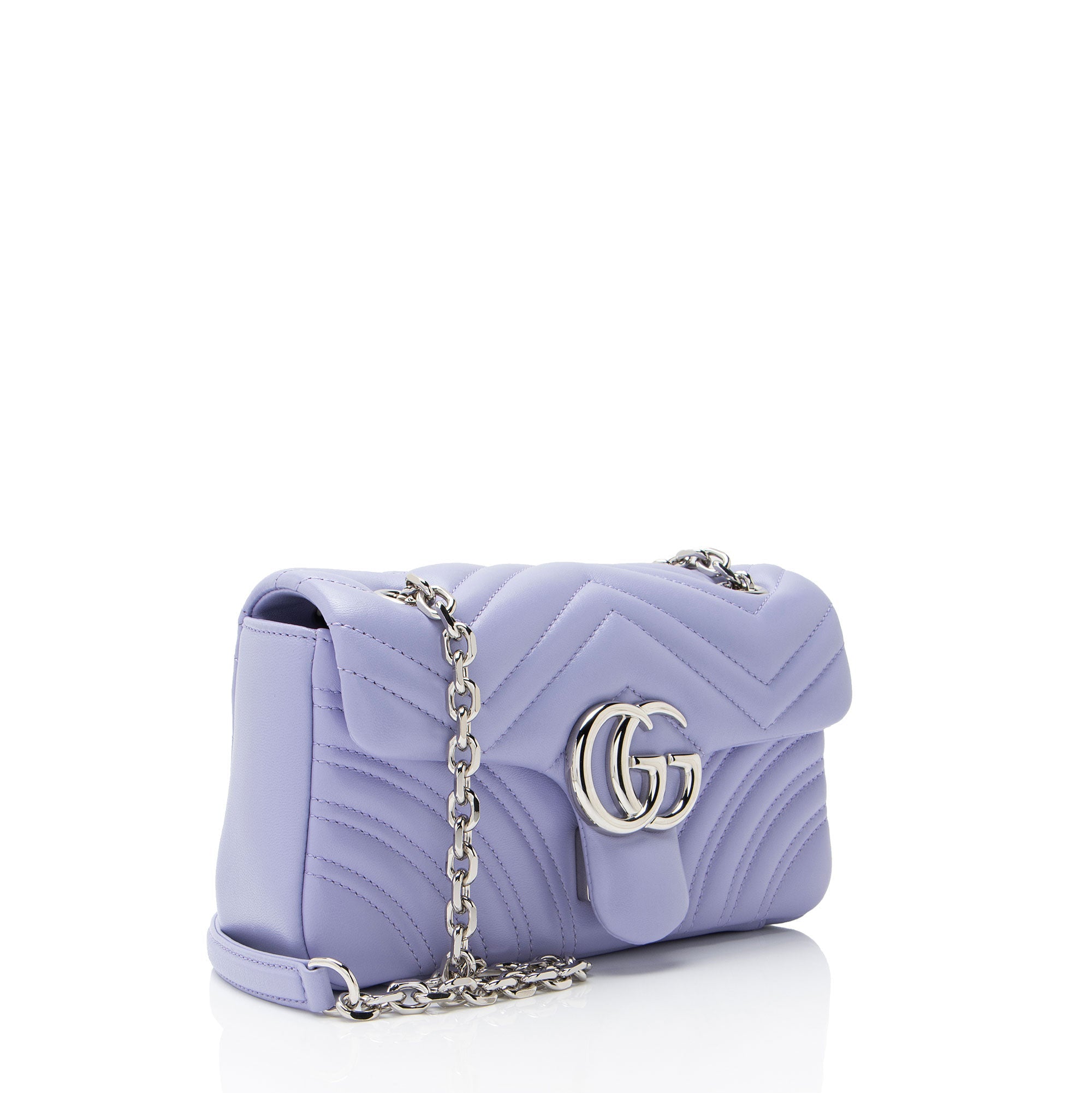 Gucci Matelasse Leather GG Marmont Small Flap Bag