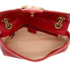 Gucci Matelasse Leather GG Marmont Small Flap Shoulder Bag (SHF-13400)